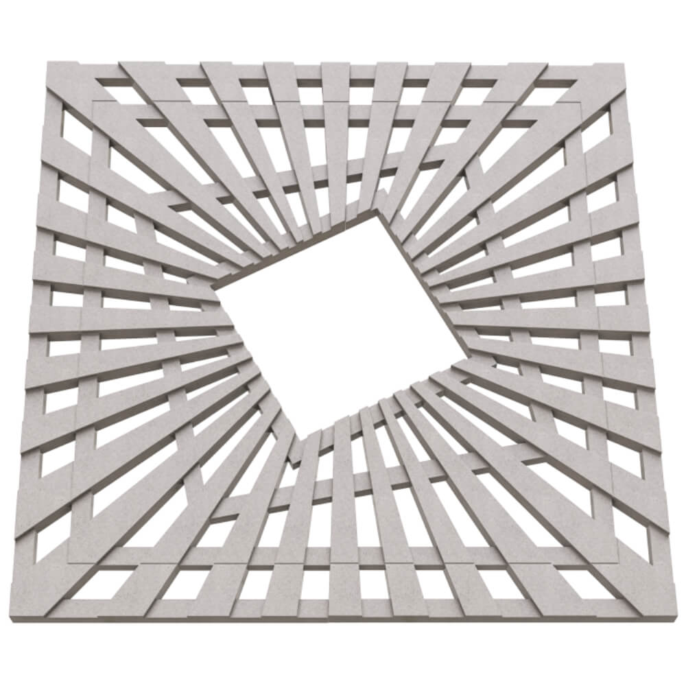 Приствольная решетка для дерева ZKING ATMOSPHERE 1.2х1.2м Бежевая в Омске фото