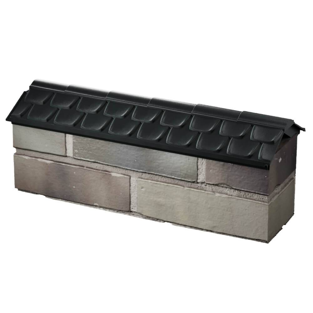 Парапет Zking Эльбрус Черный с посадкой на 0.5 кирпича (130мм) в Омске фото