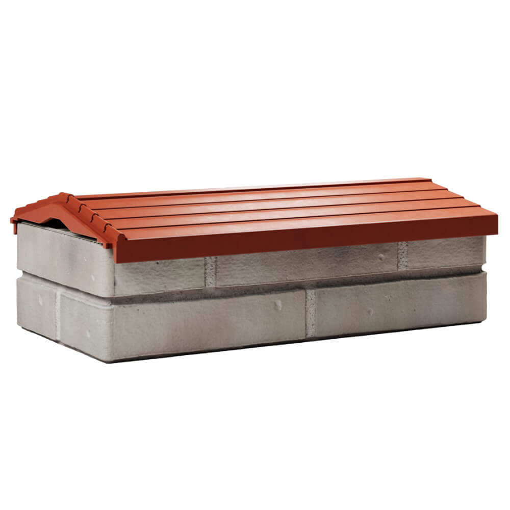 Парапет Zking Бона ХайТек Красный с посадкой на 1 кирпич (200/225/255мм) Омск фото