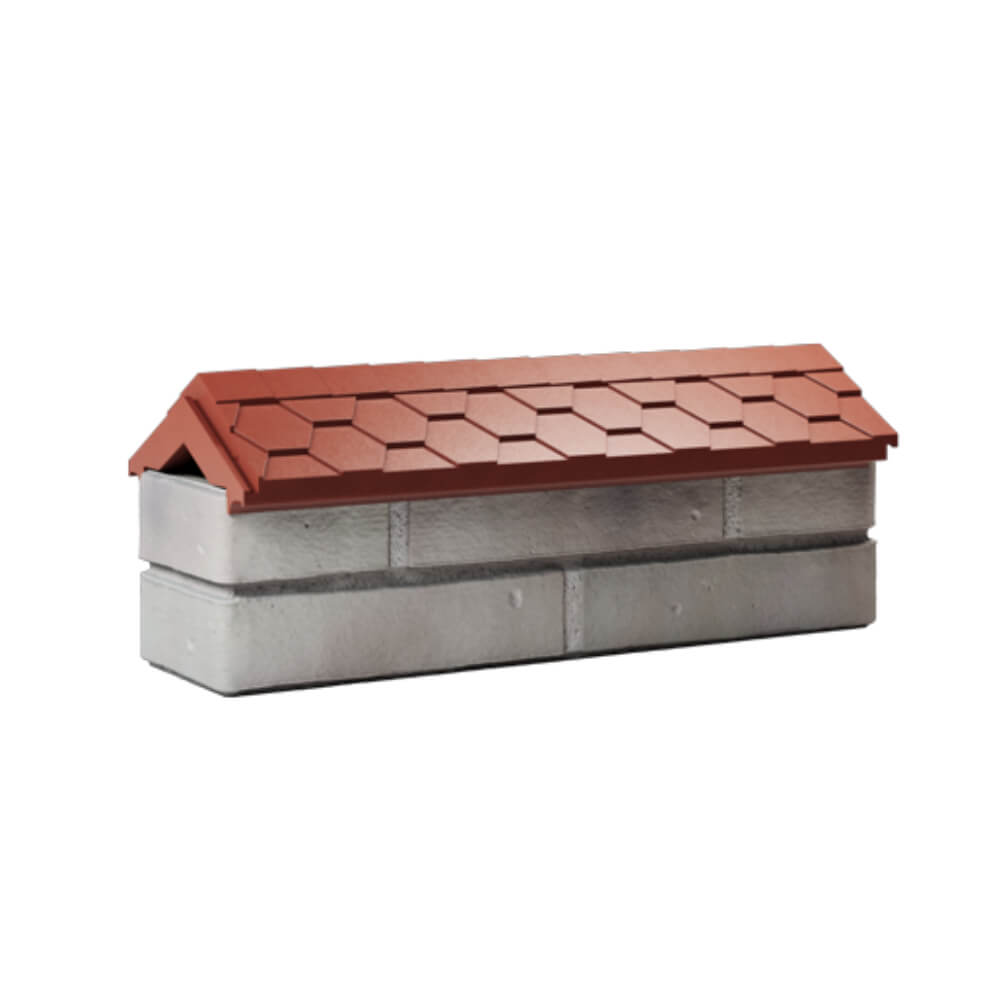 Парапет Zking Эверест Красный с посадкой на 0.5 кирпича (130мм) Омск фото