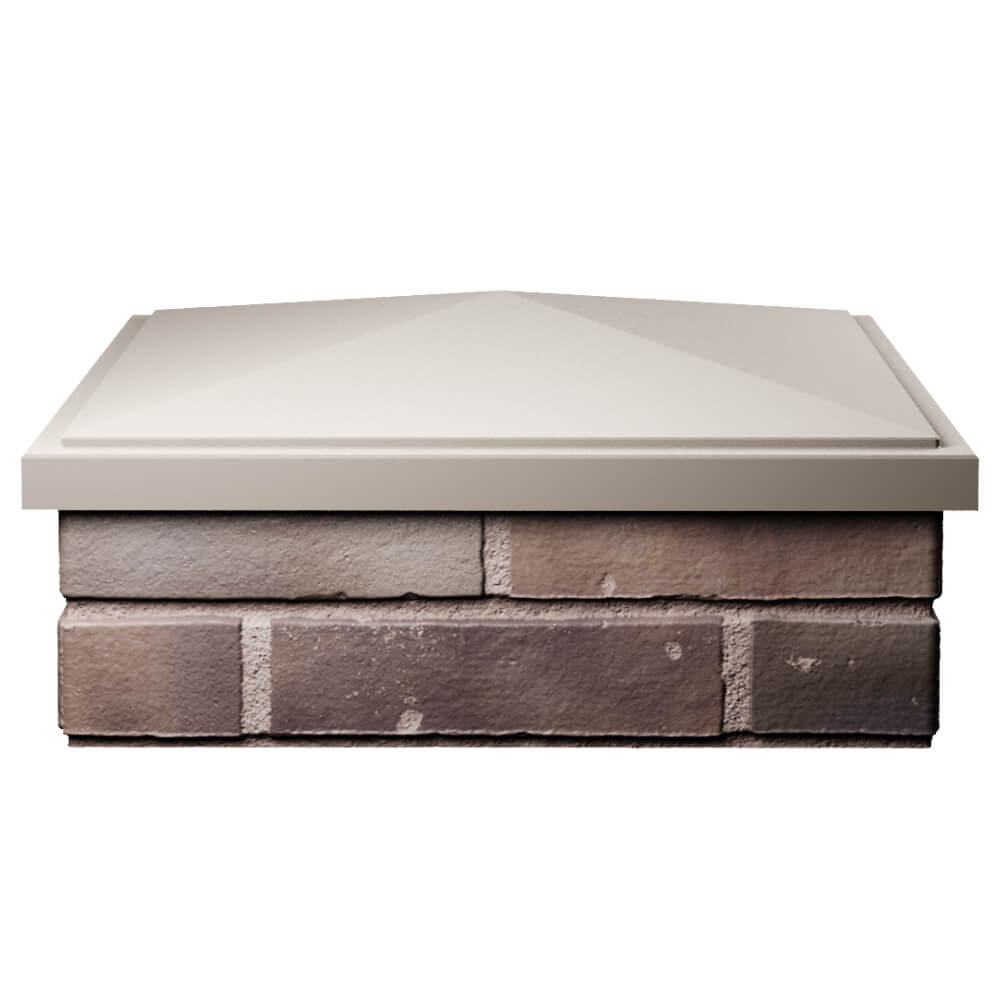 Колпак Zking БонаМоно Бежевый на столб 2х2 кирпича (515х515, 530х530мм) Омск фото