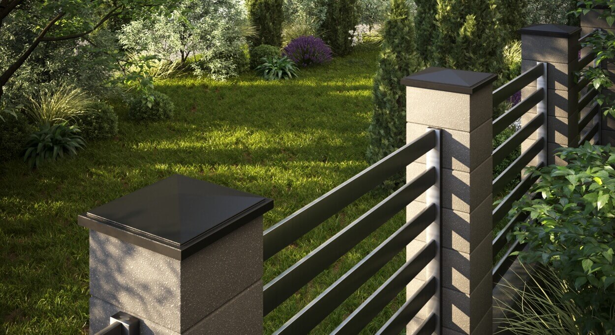 Колпак Zking БонаМоно Коричневый на столб 1.5х1.5 кирпича (385х385, 400х400мм) в Омске фото