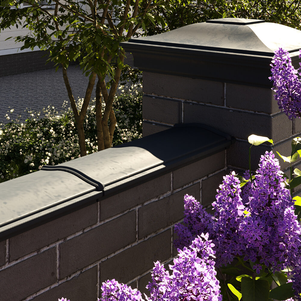 Парапет Zking Монблан Черный посадка на 0.5 кирпича (130мм) в Омске фото