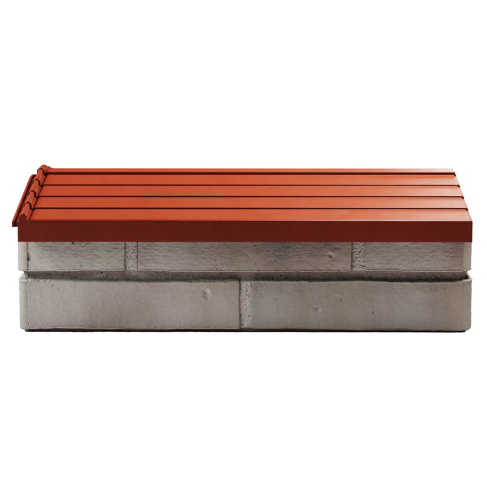 Парапет Zking Бона ХайТек Красный с посадкой на 1 кирпич (200/225/255мм) в Омске фото