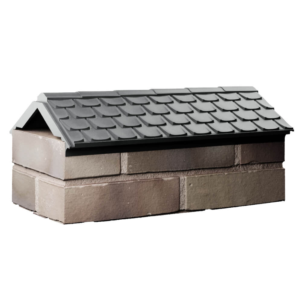 Парапет Zking Эльбрус Серый с посадкой на 1 кирпич (255мм) Омск фото