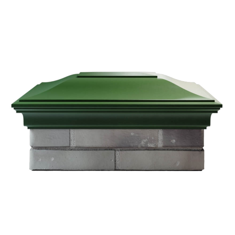Колпак Zking Монблан Зеленый на столб 2х1.5 кирпича (515х385мм) в Омске фото