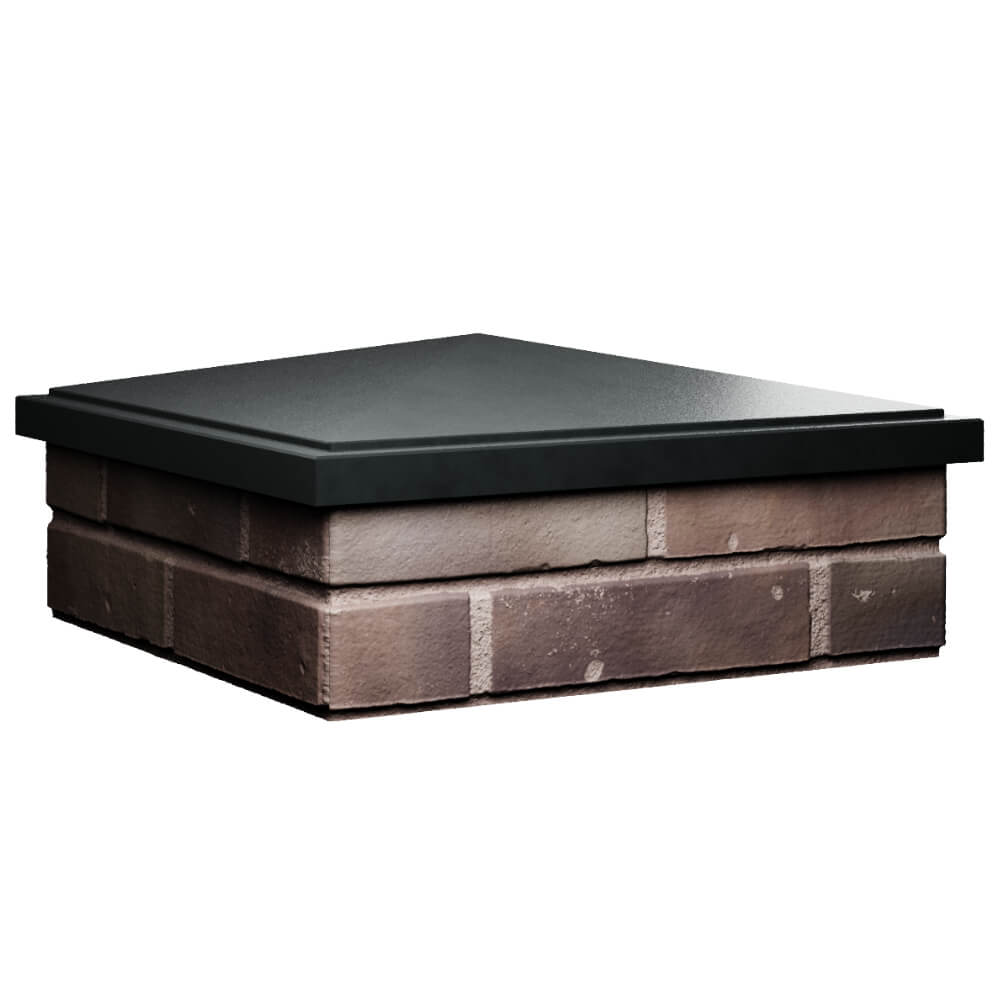 Колпак Zking БонаМоно Черный на столб 2х2 кирпича (515х515, 530х530мм) в Омске фото