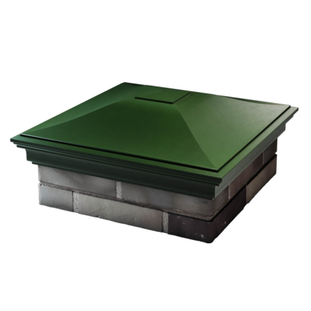 Колпак Zking Монблан Зеленый на столб 2х2 кирпича (515х515мм) в Омске фото