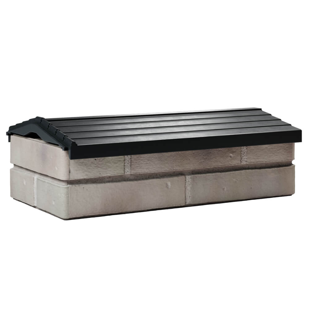 Парапет Zking Бона ХайТек Черный с посадкой на 1 кирпич (200/225/255мм) Омск фото