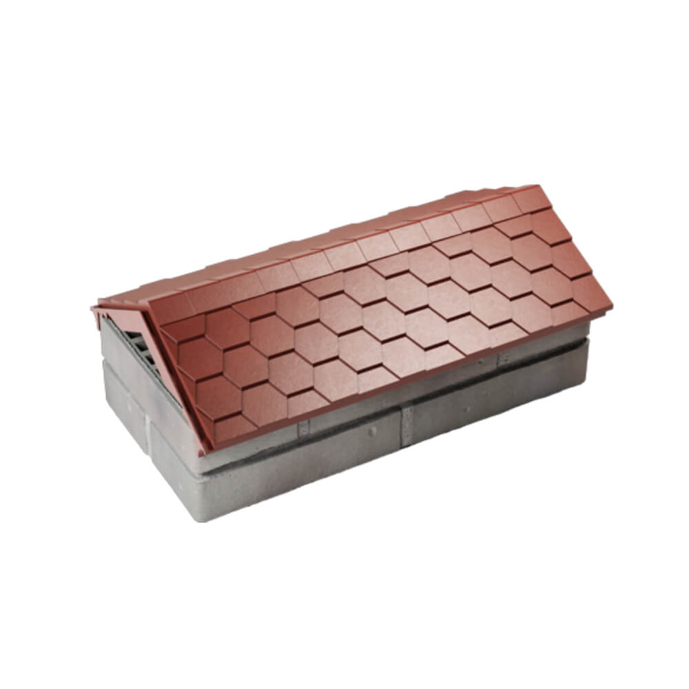 Парапет Zking Эверест Красный с посадкой на 1 кирпич (200/225/255мм) в Омске фото