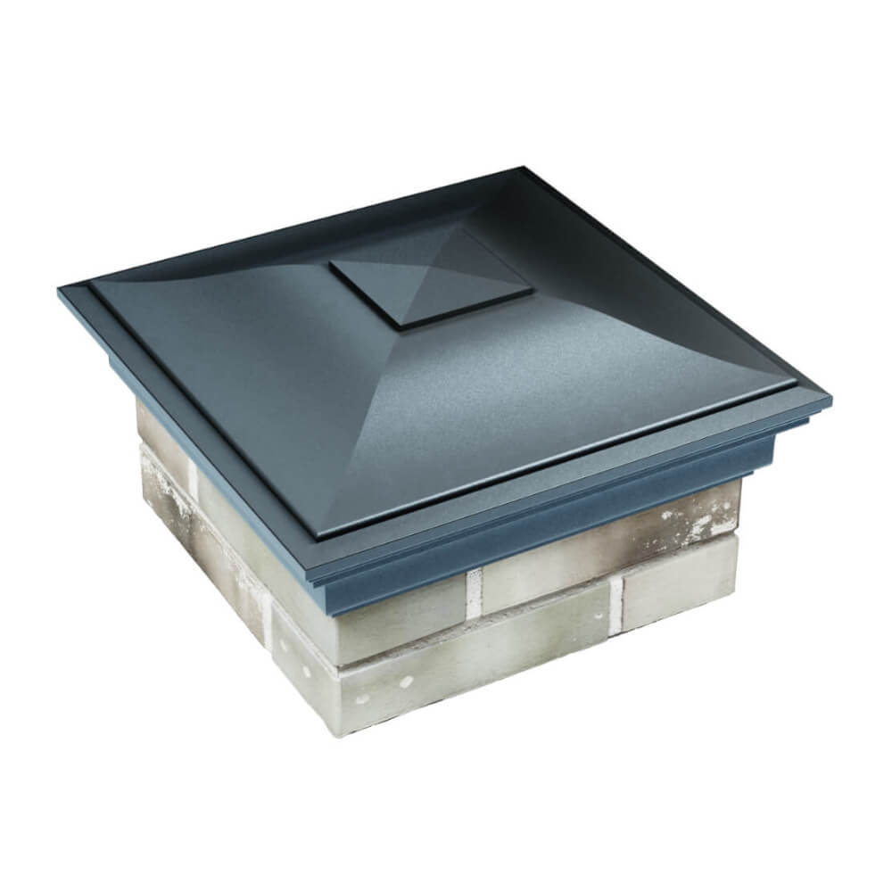 Колпак Zking Монблан Серый на столб 1.5х1.5 еврокирпича 0.7НФ (355х355мм) в Омске фото