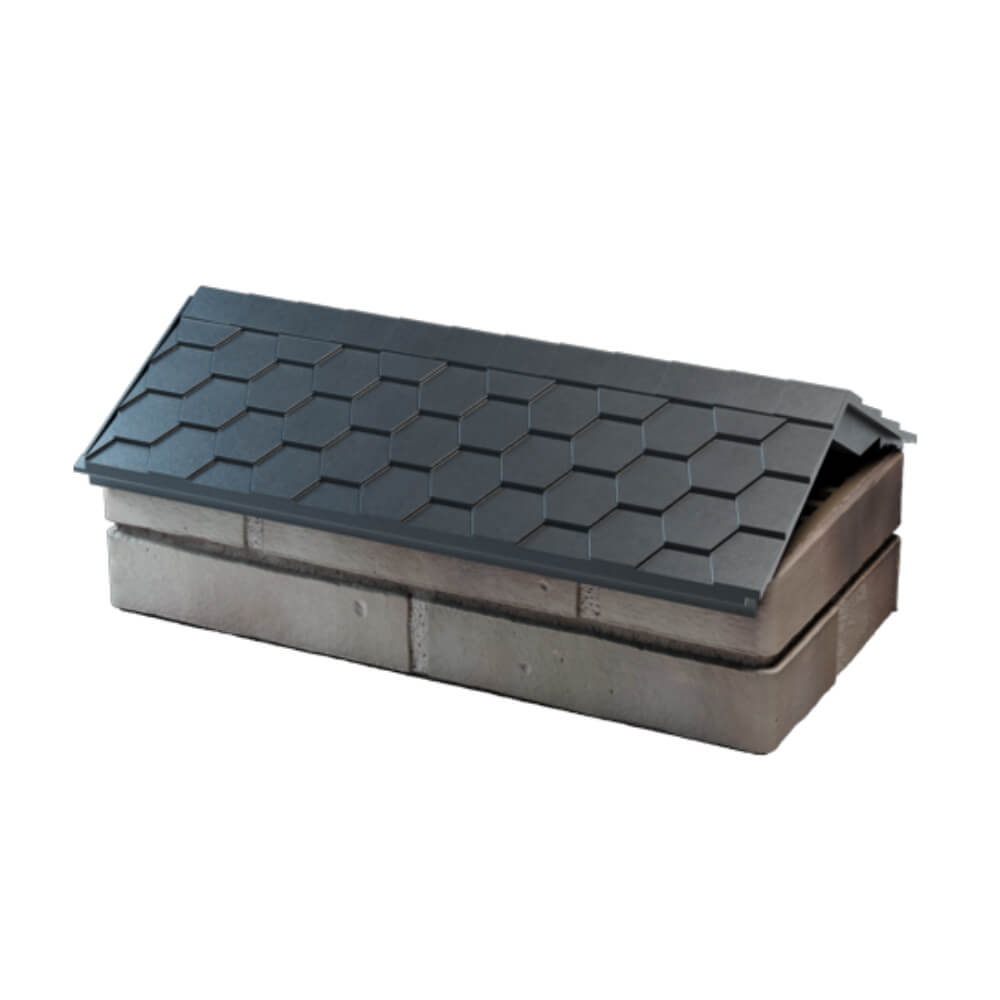 Парапет Zking Эверест Серый с посадкой на 1 кирпич (200/225/255мм) в Омске фото