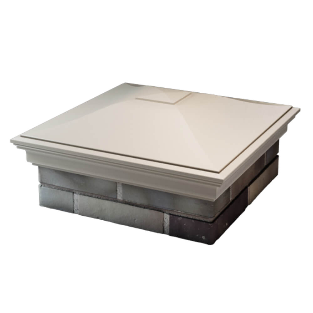 Колпак Zking Монблан Бежевый на столб 2х2 кирпича (515х515мм) в Омске фото