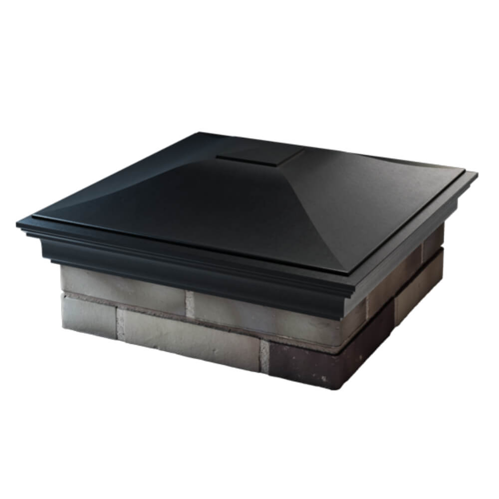 Колпак Zking Монблан Черный на столб 2х2 кирпича (515х515мм) в Омске фото