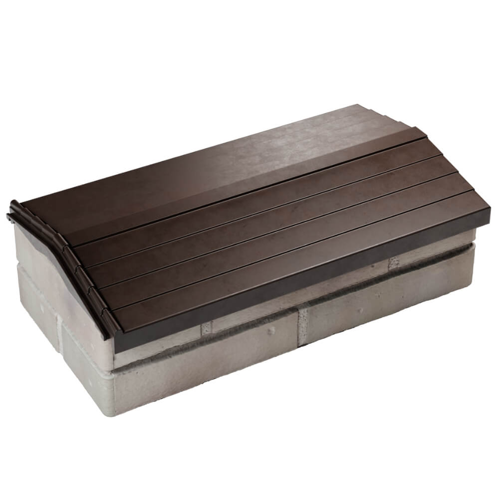 Парапет Zking Бона ХайТек Коричневый с посадкой на 1 кирпич (200/225/255мм) в Омске фото