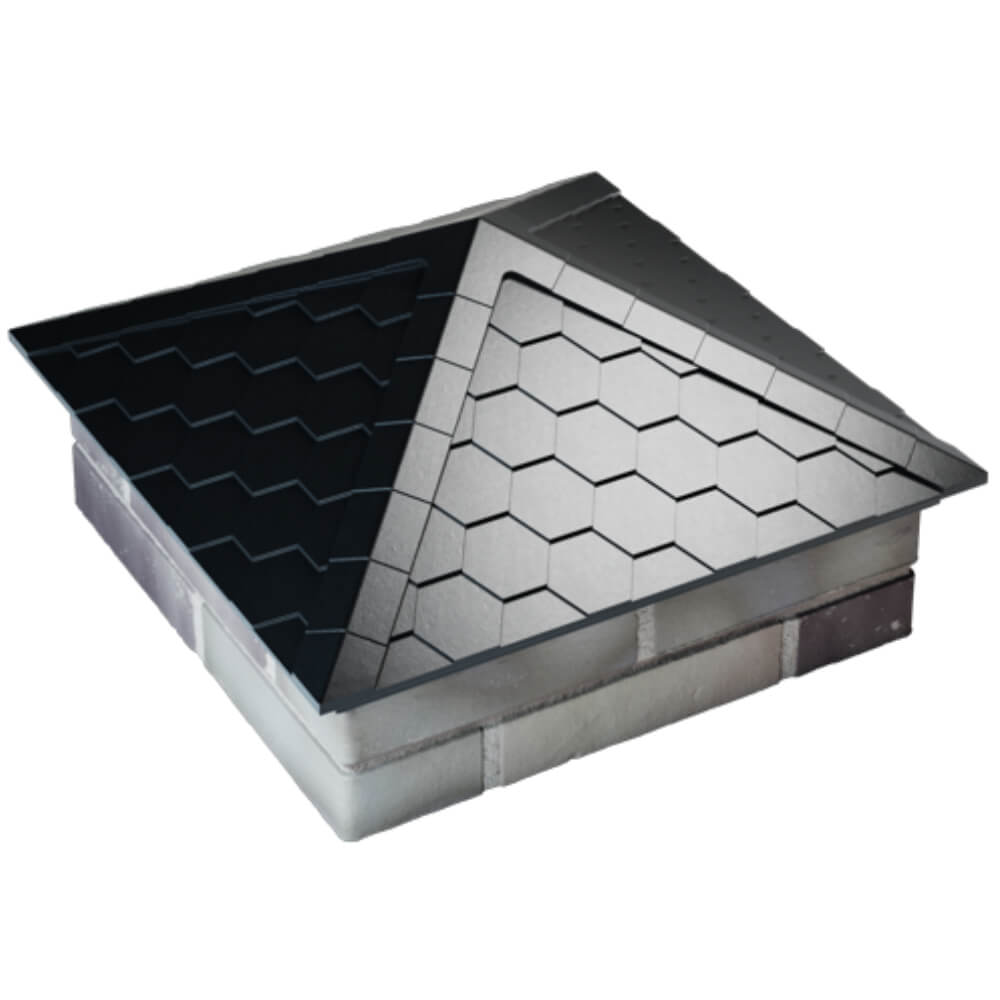 Колпак Zking Эверест Черный на столб 2х2 кирпича (535х535мм) Омск фото