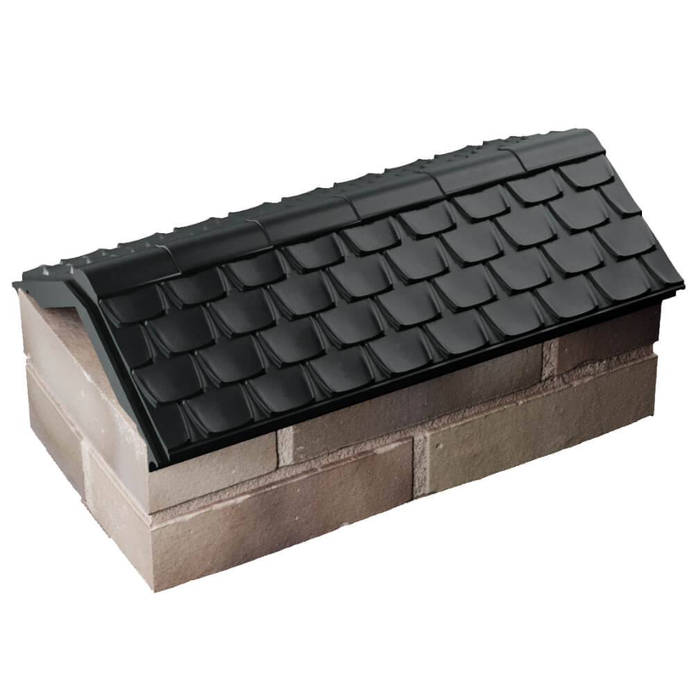 Парапет Zking Эльбрус Черный с посадкой на 1 кирпич (255мм) в Омске фото