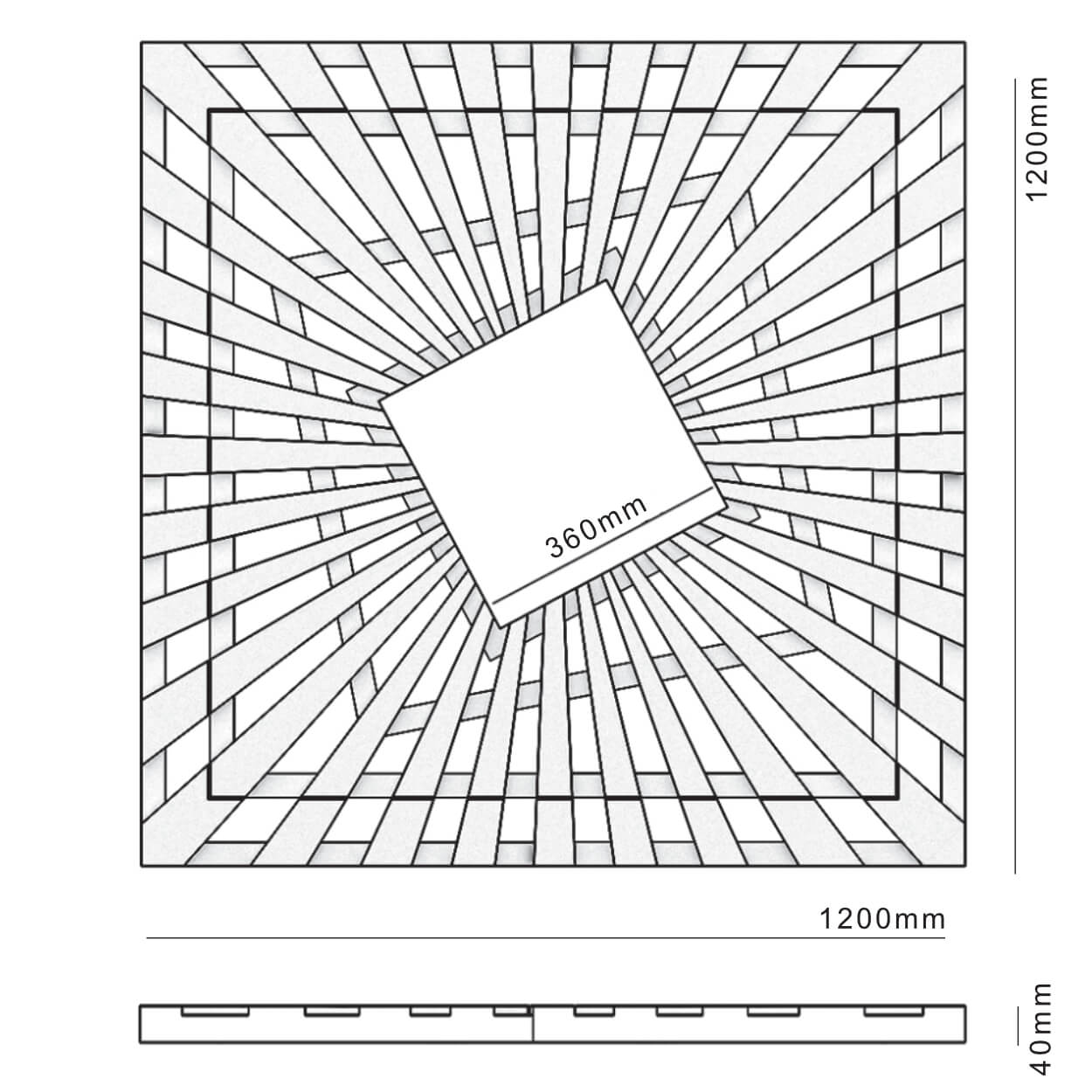 Приствольная решетка для дерева ZKING ATMOSPHERE 1.2х1.2м Черная в Омске фото