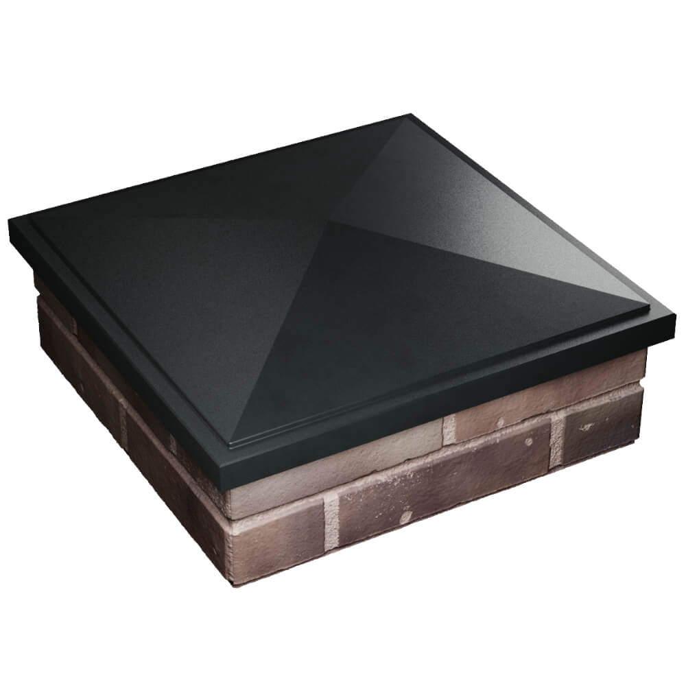 Колпак Zking БонаМоно Черный на столб 2х2 кирпича (515х515, 530х530мм) в Омске фото