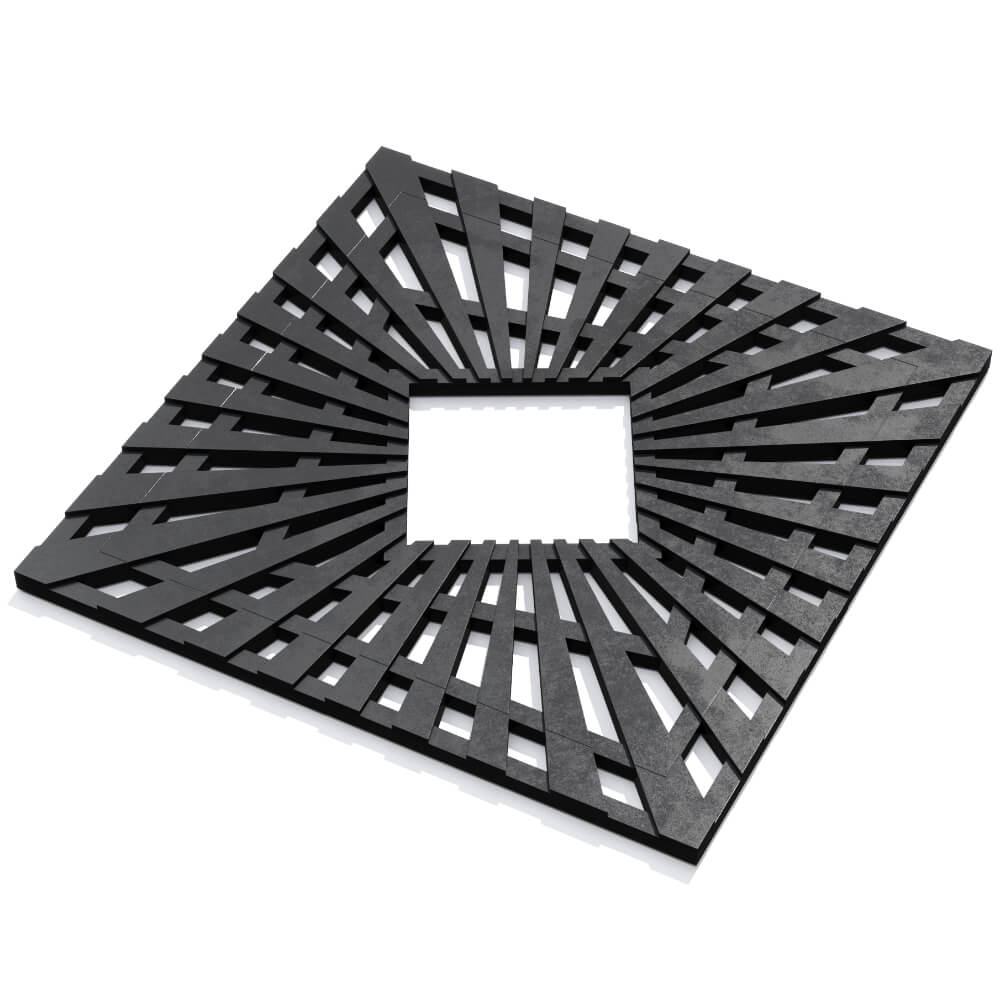 Приствольная решетка для дерева ZKING ATMOSPHERE 1.2х1.2м Черная в Омске фото