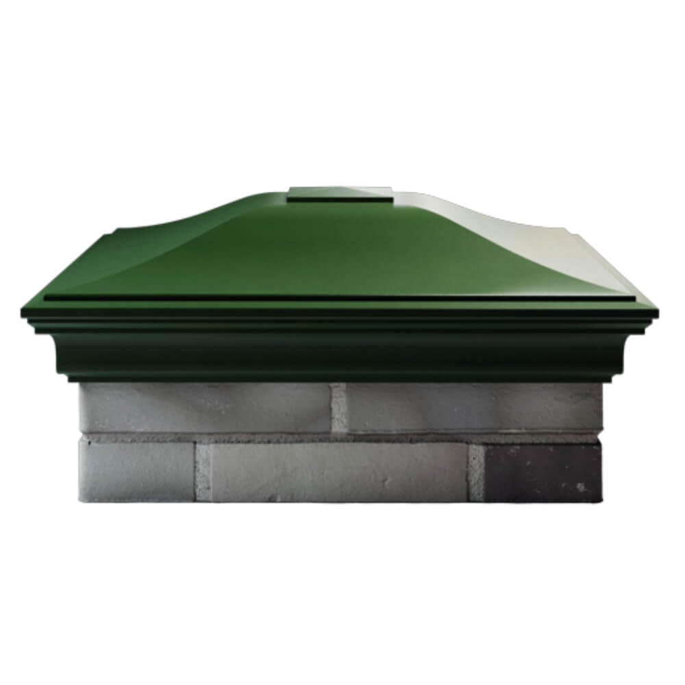 Колпак Zking Монблан Зеленый на столб 2х2 кирпича (515х515мм) в Омске фото