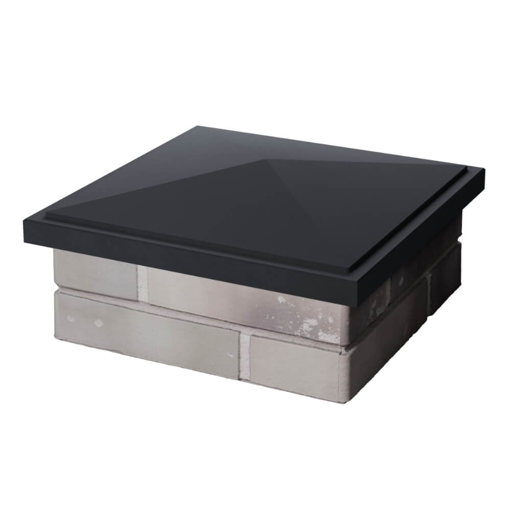 Колпак Zking БонаМоно Серый на столб 1.5х1.5 кирпича (385х385, 400х400мм) в Омске фото