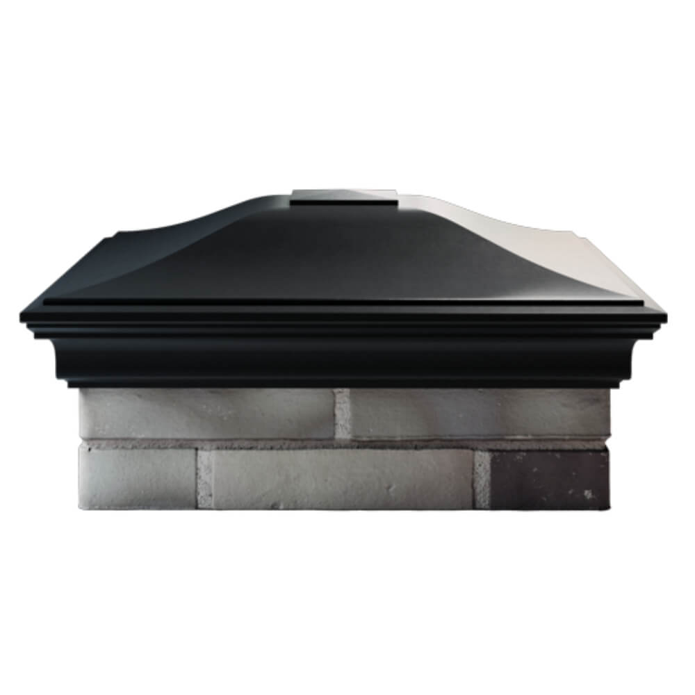 Колпак Zking Монблан Черный на столб 2х2 кирпича (515х515мм) в Омске фото