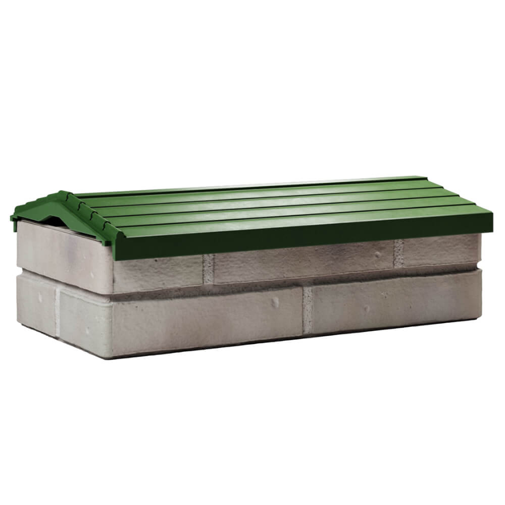 Парапет Zking Бона ХайТек Зеленый с посадкой на 1 кирпич (200/225/255мм) Омск фото