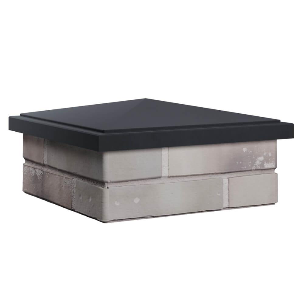 Колпак Zking БонаМоно Серый на столб 1.5х1.5 кирпича (385х385, 400х400мм) в Омске фото