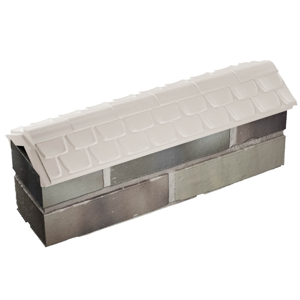 Парапет Zking Эльбрус Бежевый с посадкой на 0.5 кирпича (130мм) в Омске фото