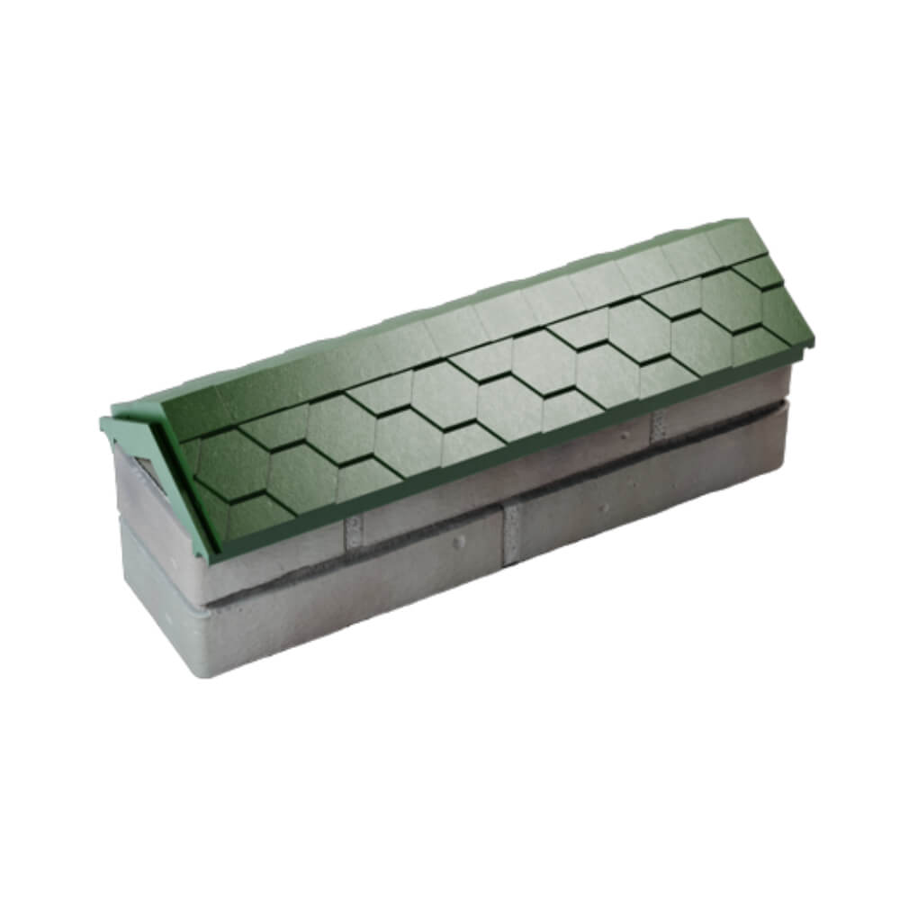 Парапет Zking Эверест Зеленый с посадкой на 0.5 кирпича (130мм) в Омске фото