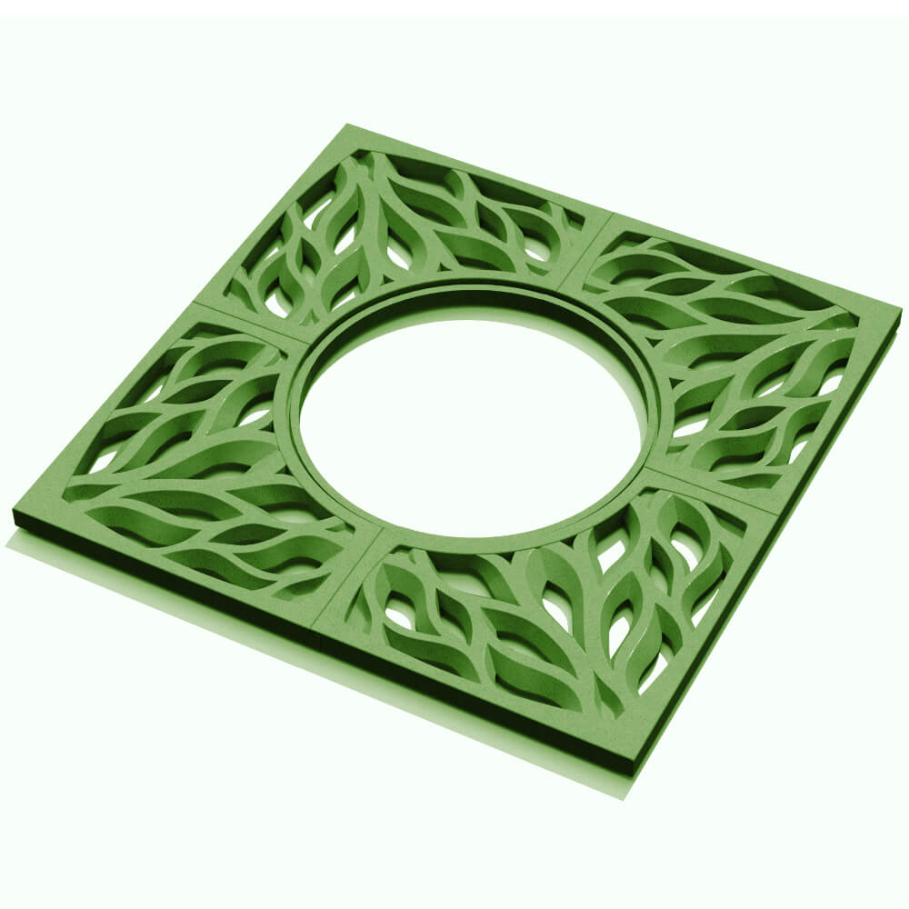 Приствольная решетка для дерева ZKING CRUST 1.2х1.2м Зеленая в Омске фото