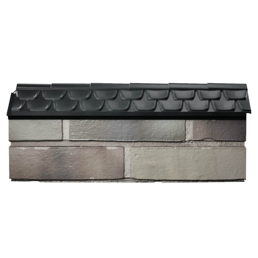 Парапет Zking Эльбрус Черный с посадкой на 0.5 кирпича (130мм) в Омске фото